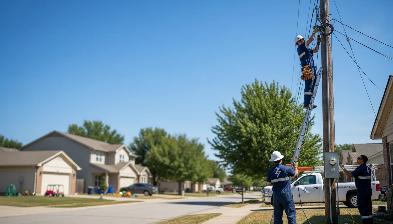Residential electrician providing installation services in Reliance, SD